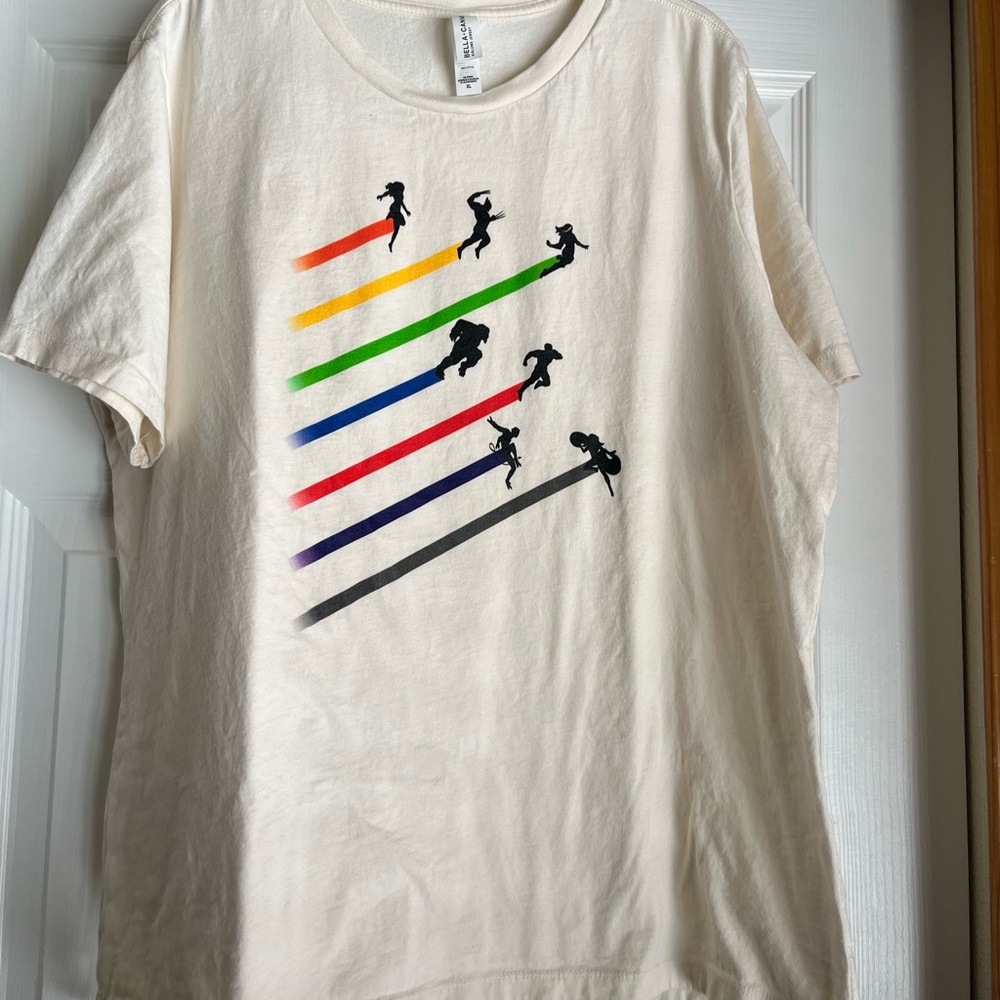 Marvel X Man 100% Cotton Silhouette Streak Shirt Size Women’s XL